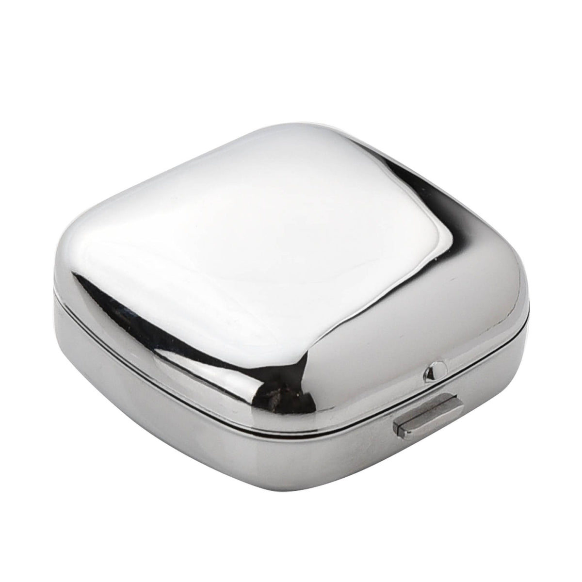 Wm Widdop Chrome Fold up cushion shape Alarm Black Dial