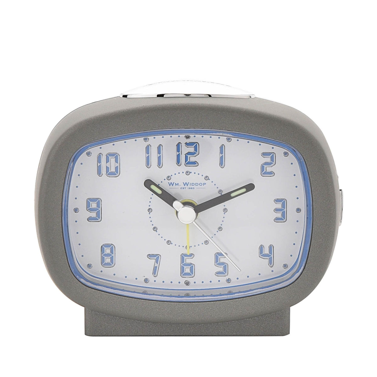 Hometime Qtz Beep Alarm LED Dial/Snooze Silver