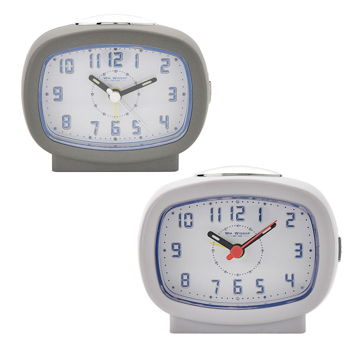 Hometime Qtz Beep Alarm LED Dial/Snooze White