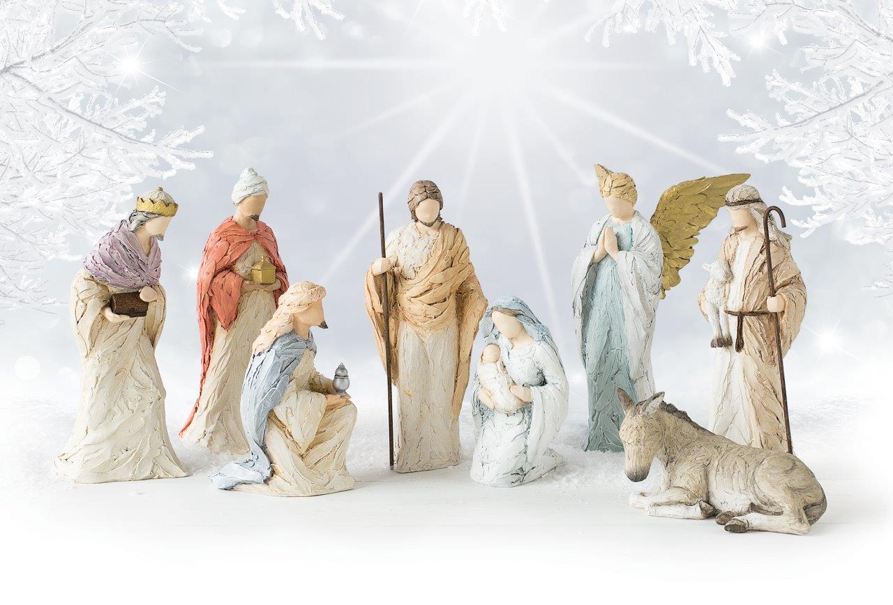 More Than Words Nativity Wise Man Blue (Myrrh) Myrrh Figurine