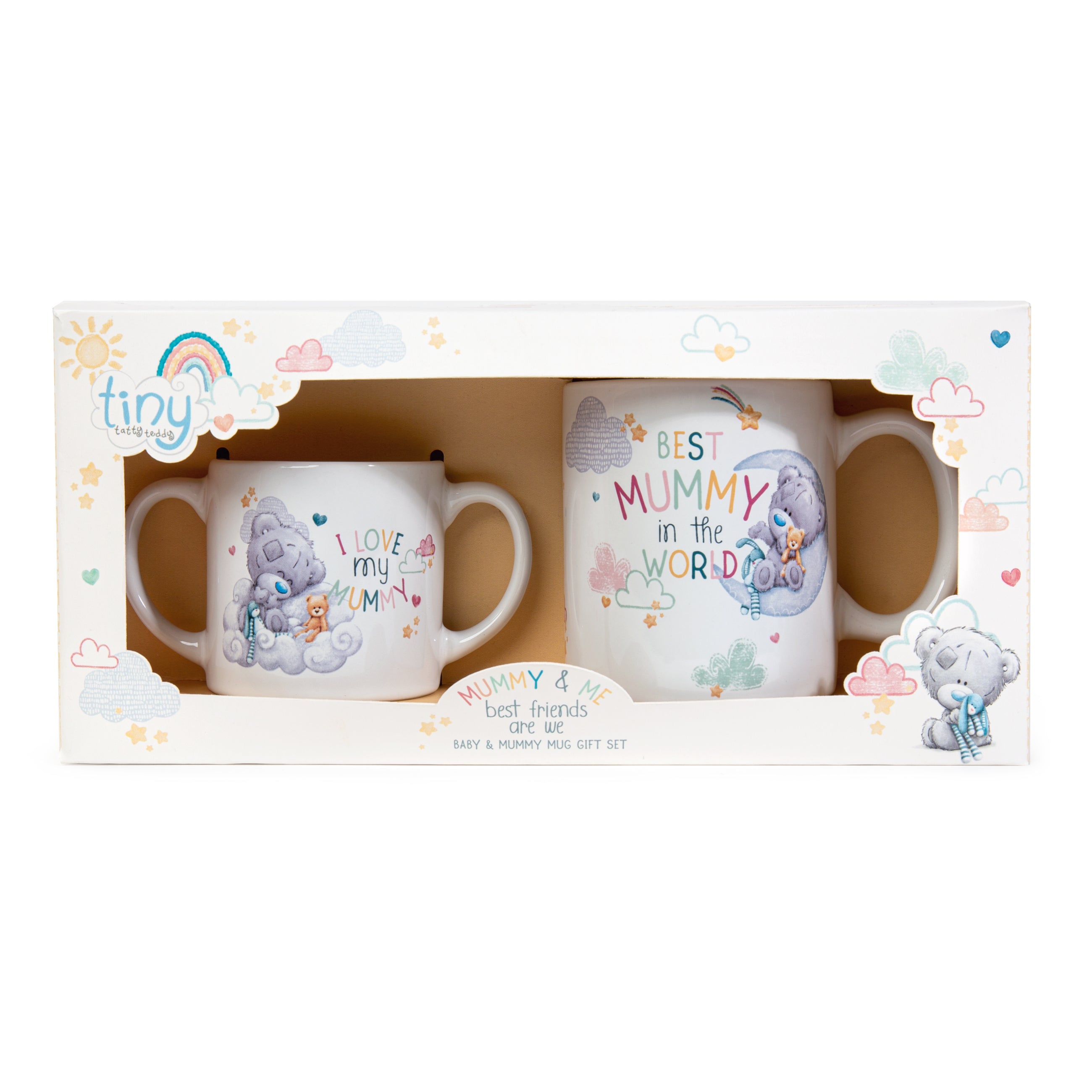 Mummy Baby Tiny Tatty Teddy Mugs Gift Set