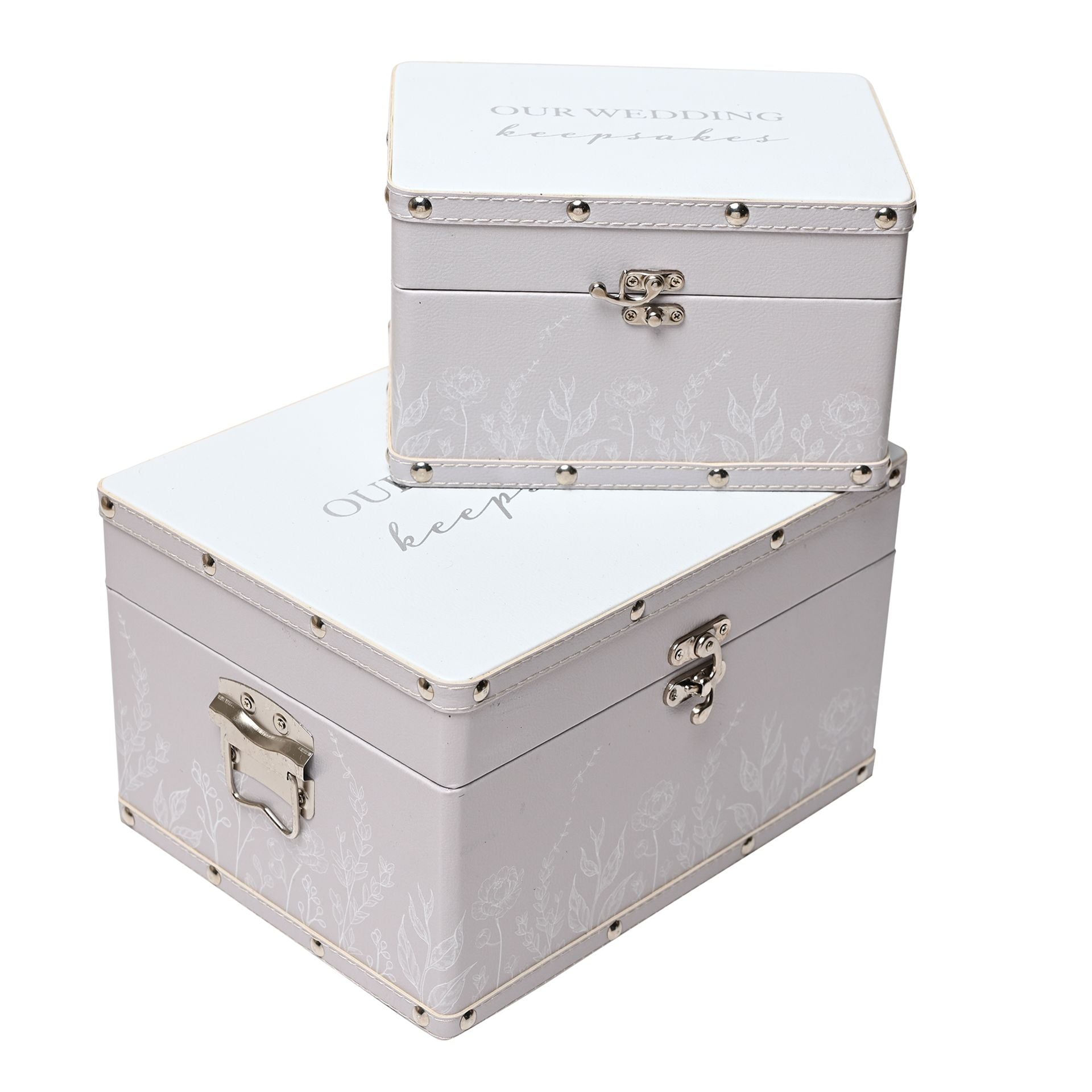 Amore Set of 2 Luggage Boxes - Wedding Keepsakes