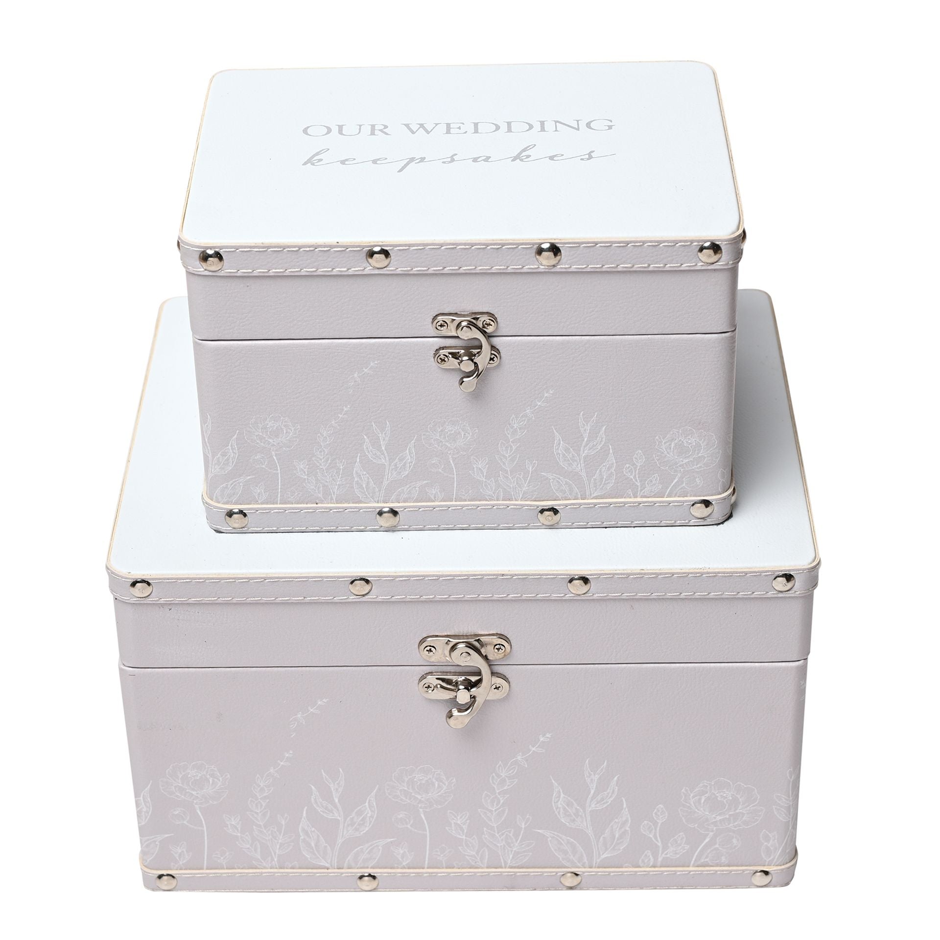 Amore Set of 2 Luggage Boxes - Wedding Keepsakes
