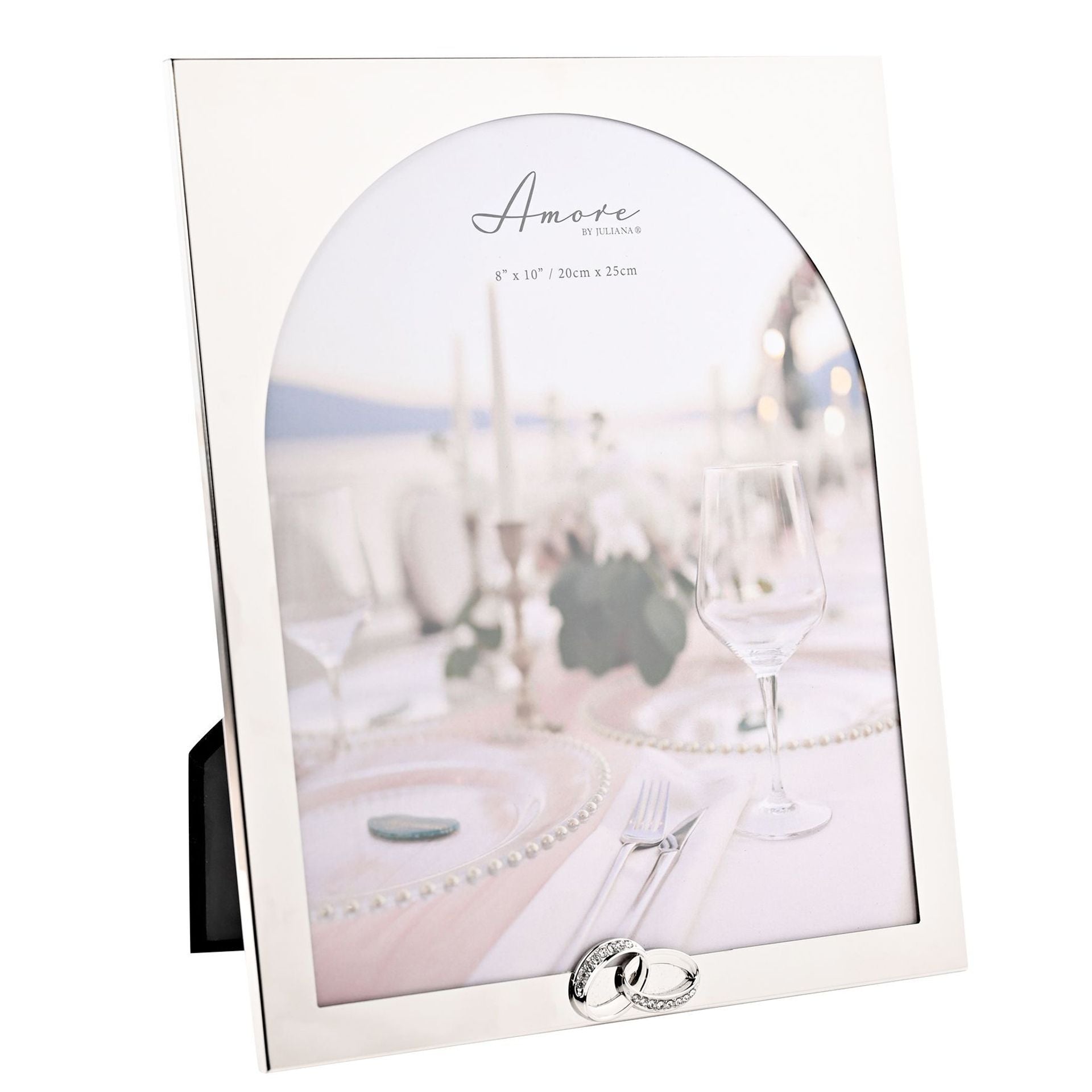 Amore Arch Photo Frame With Rings 8" x 10"