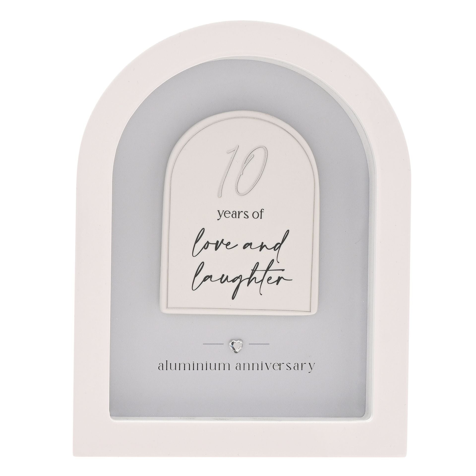 Amore Arch Plaque 18cm - 10 Years