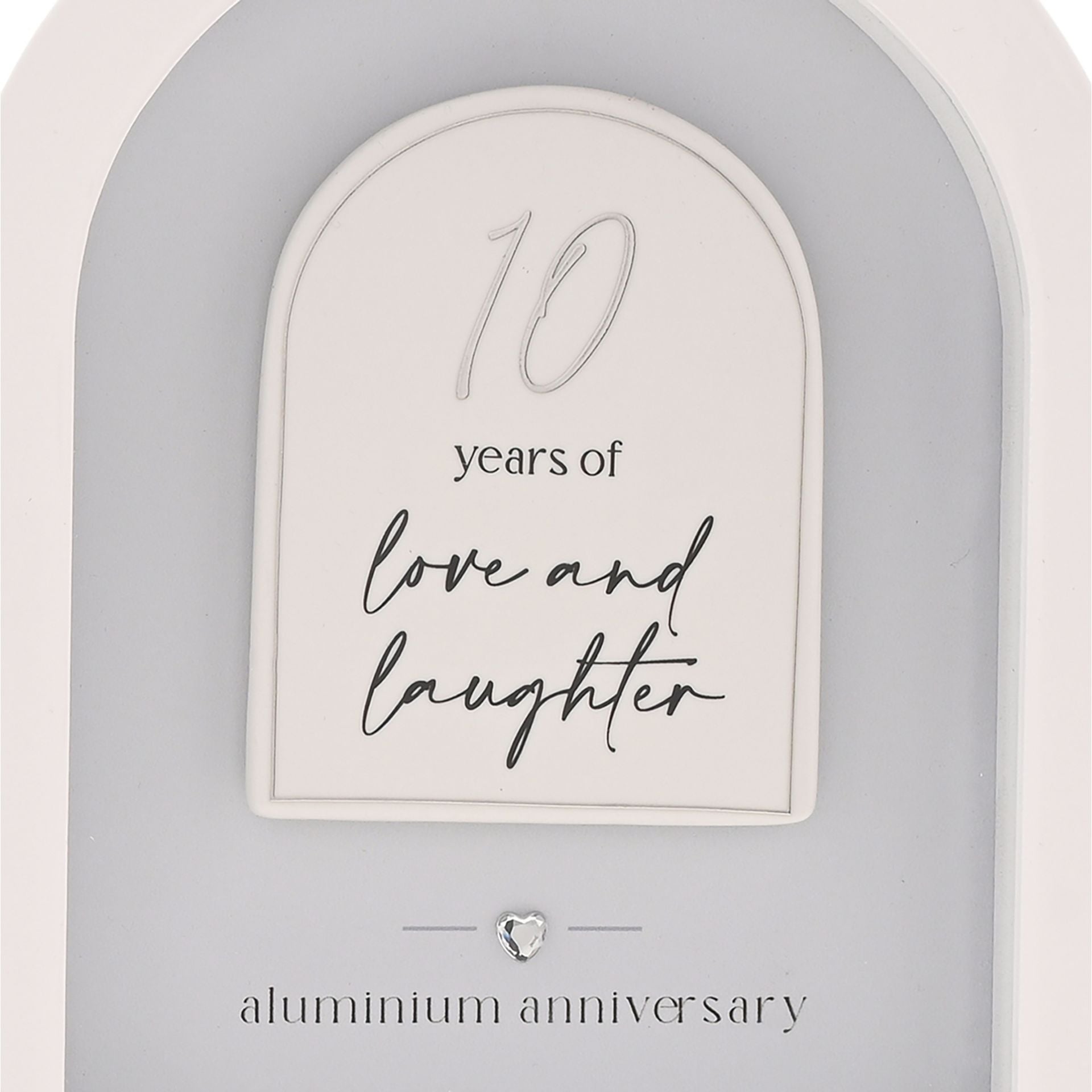 Amore Arch Plaque 18cm - 10 Years