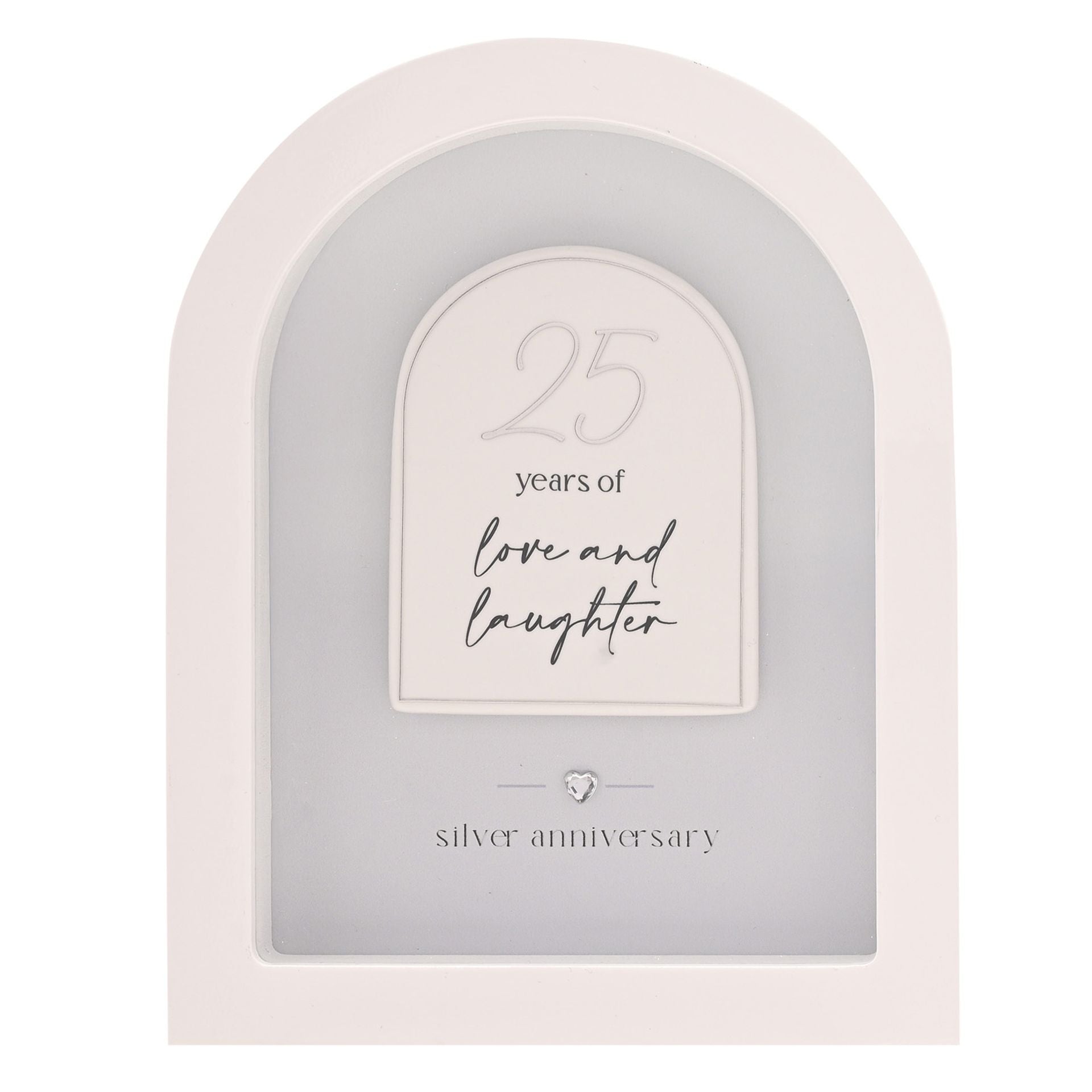 Amore Arch Plaque 18cm - 25 Years