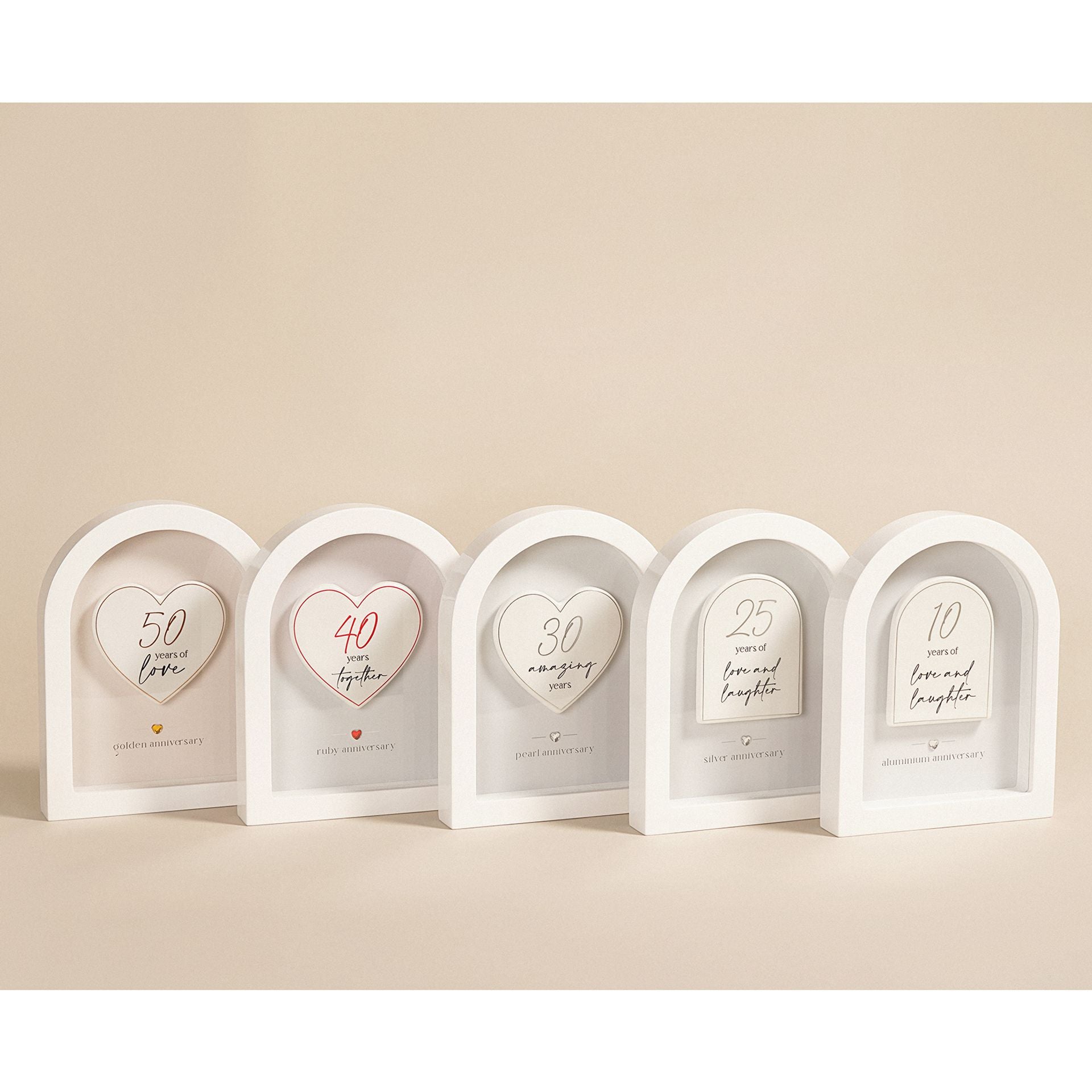 Amore Arch Plaque 18cm - 25 Years