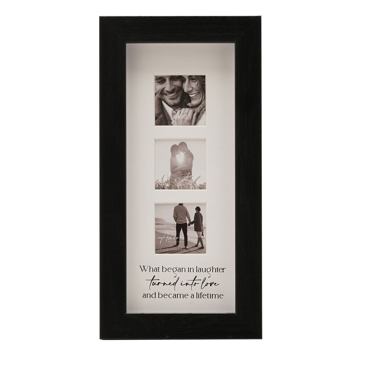 Amore Black Narrow Triple Frame