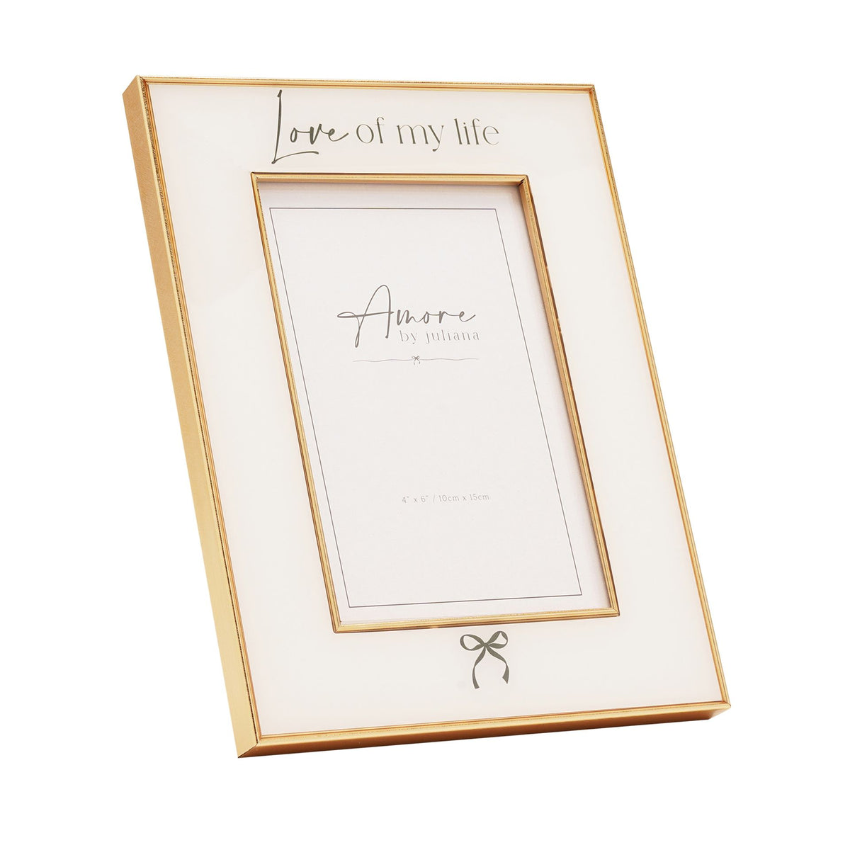 Amore Bow Frame 'Love of my life' 4" x 6"