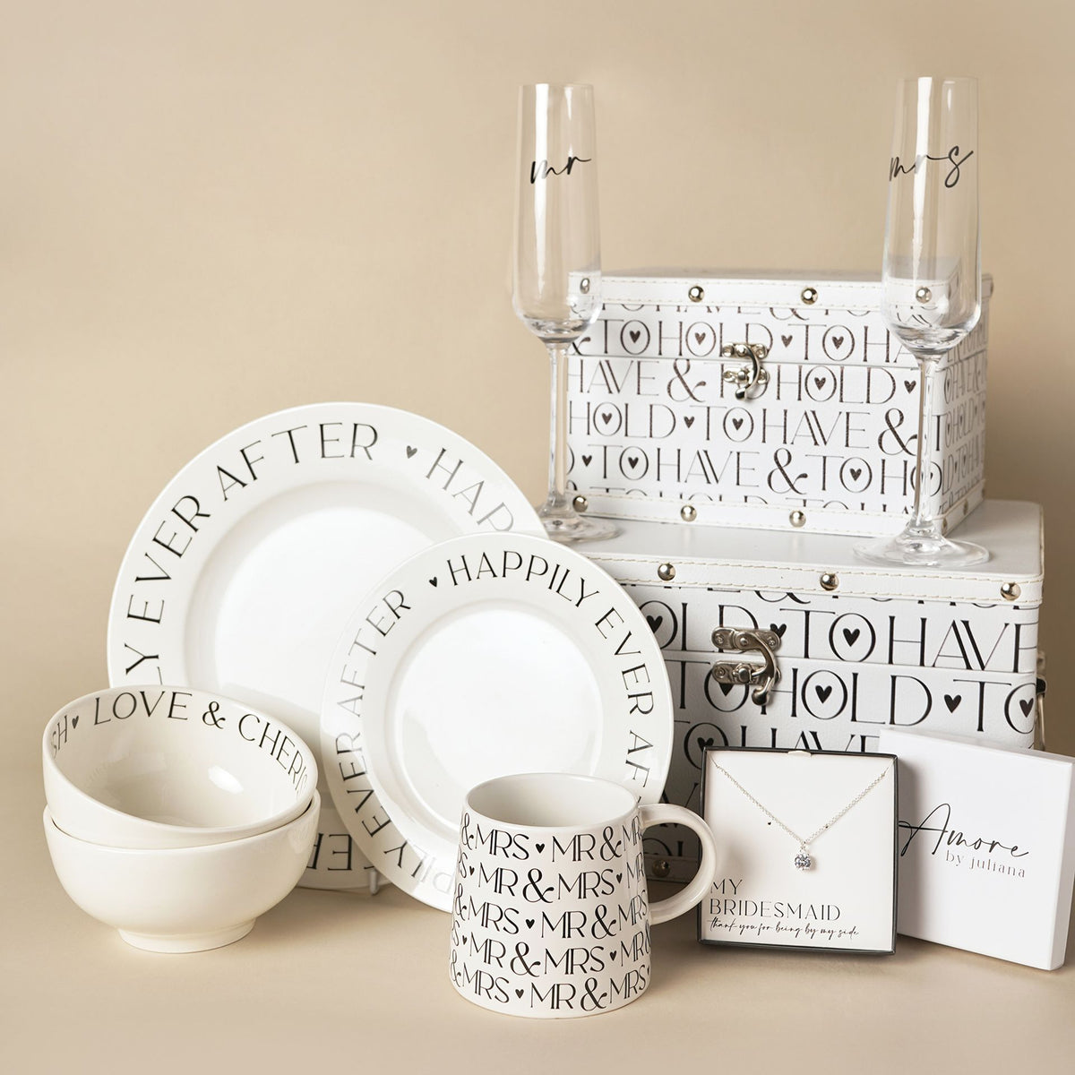 Amore Mugs Set of 2 - Mr And Mrs