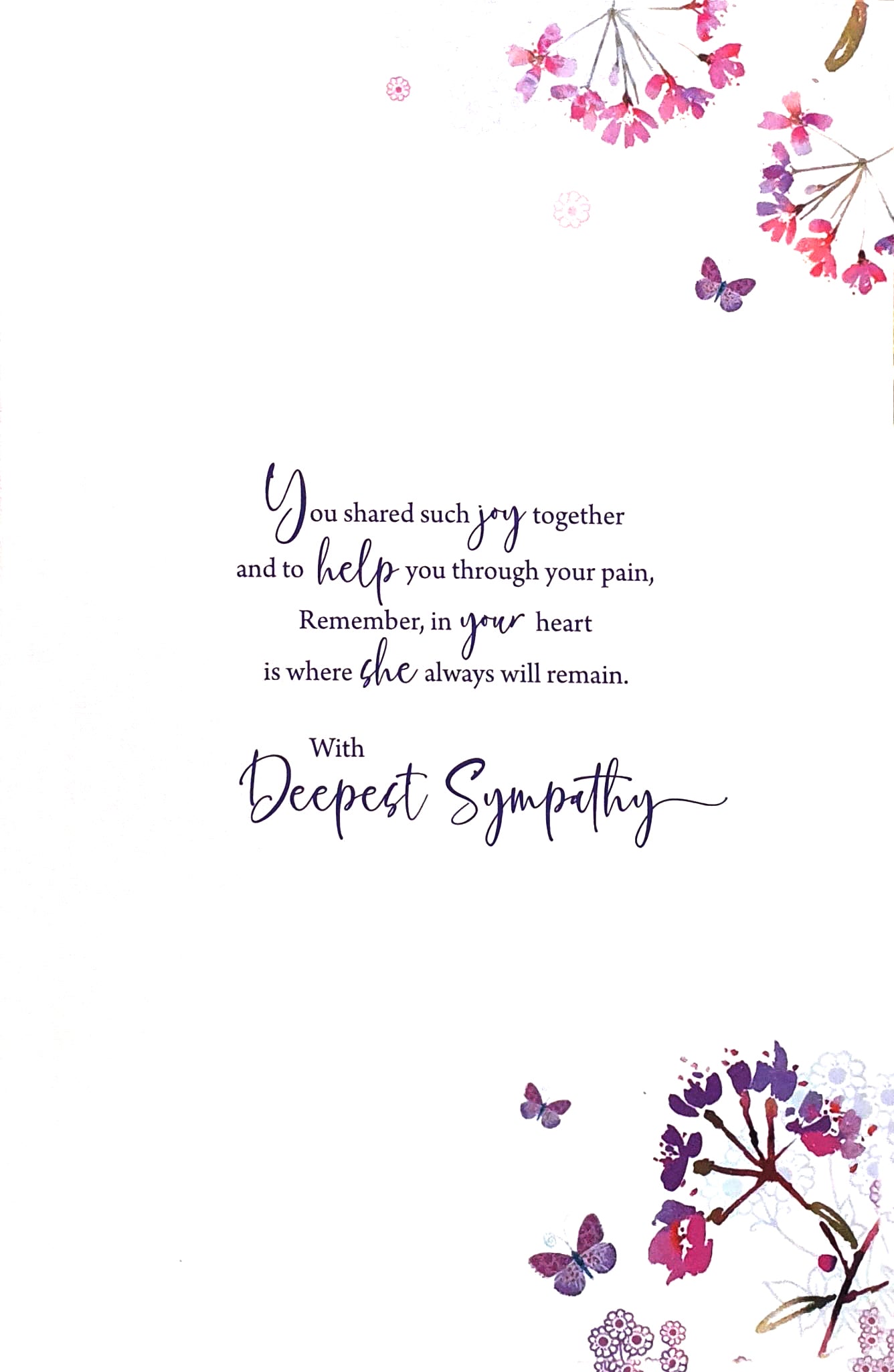 Sympathy Card - On the Sad Loss of Your Mum