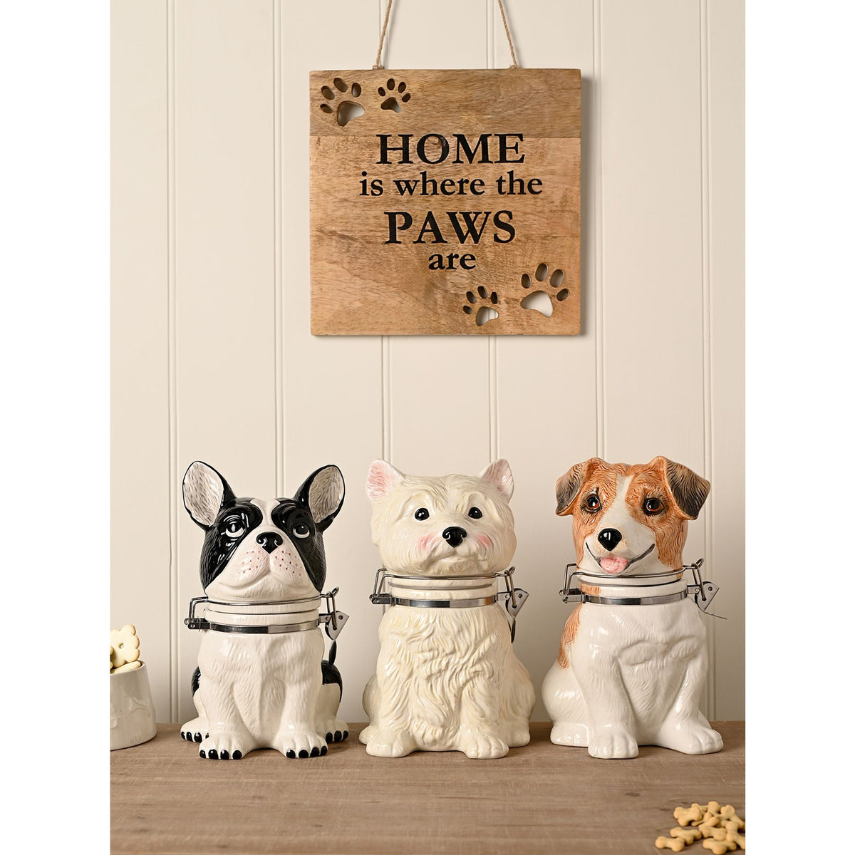 Best of Breed West Highland Terrier Biscuit Barrel