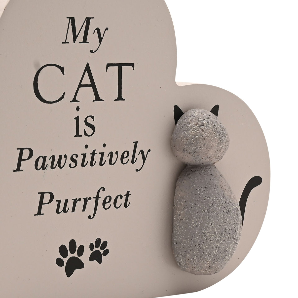 Best of Breed Heart Plaque - "My Cat is Pawsitively Purrfect"