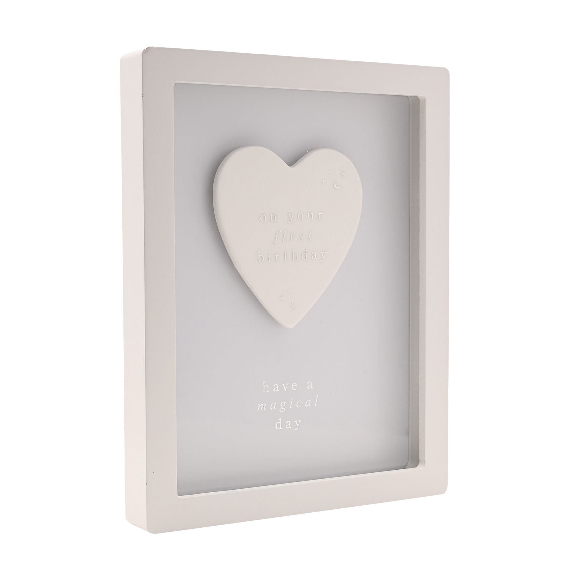 Bambino Framed Plaque 18cm - 1st Birthday Blue