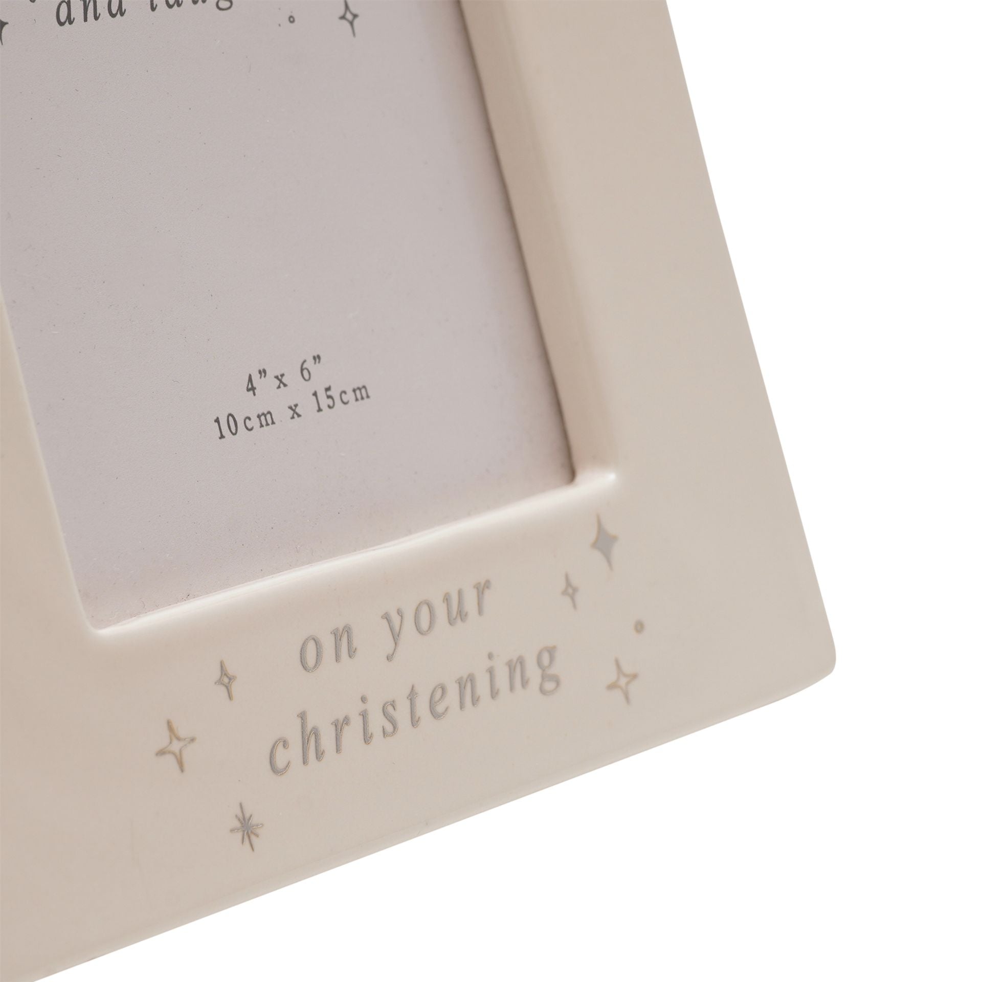 Bambino Arch Ceramic Frame 4" x 6" - Christening