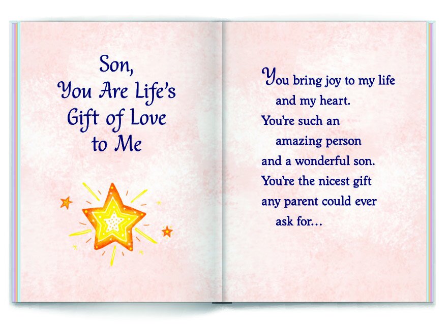 Blue Mountain Arts Keepsake Book - A Son Is Life's Greatest Gift