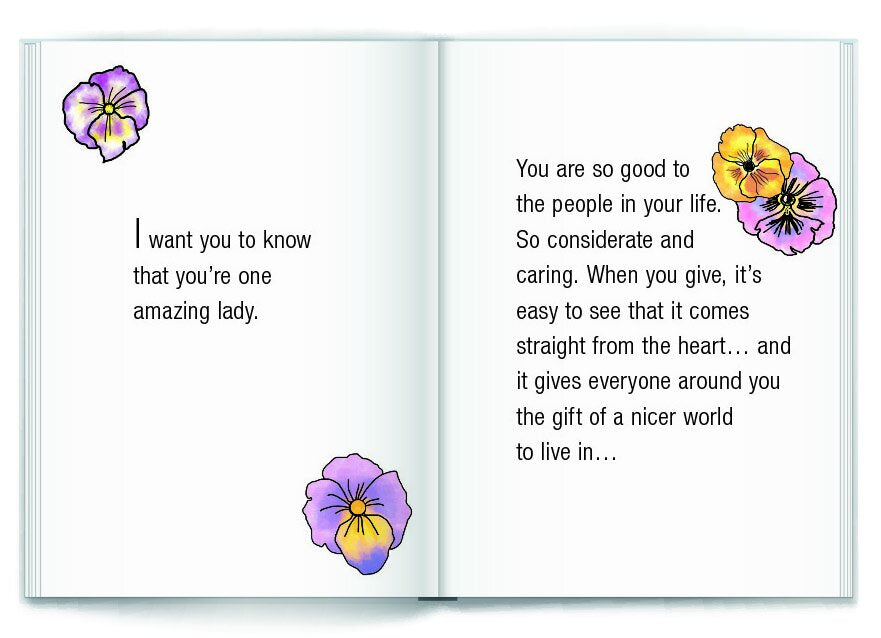 Blue Mountain Arts Keepsake Book - "You Are One Amazing Lady"