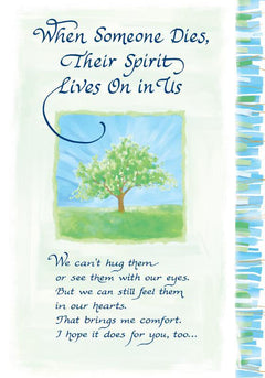 When Someone Dies Their Spirit Lives On Card - Sympathy - Blue Mountain Arts card