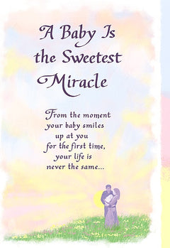 New Baby Card - A Baby Is The Sweetest Miracle - Blue Mountain Arts card