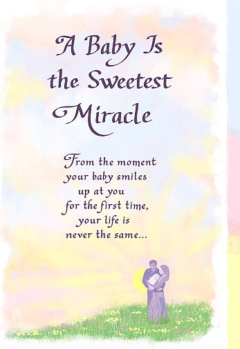 New Baby Card - A Baby Is The Sweetest Miracle - Blue Mountain Arts card