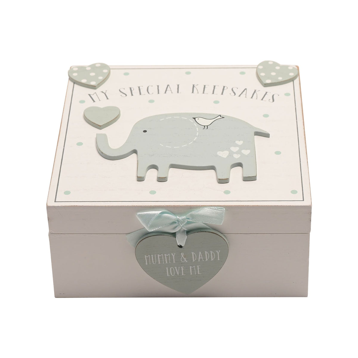 'Petit Cheri' My Special Keepsake Box 16cm x 16cm - Blue