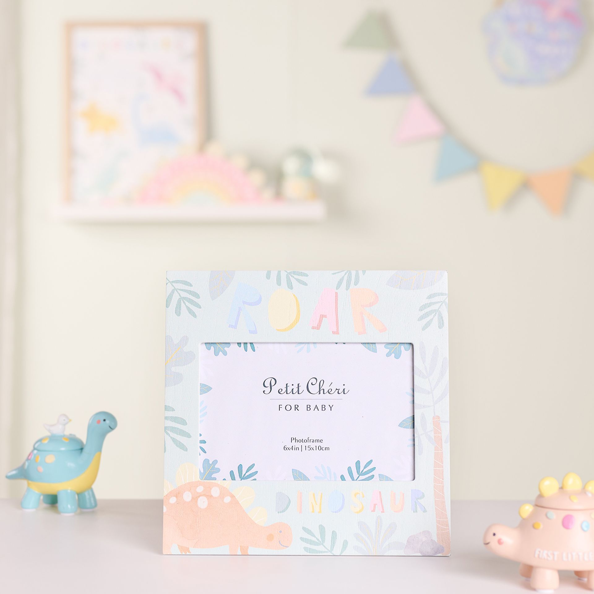 Petit Cheri Dinosaur Frame 6" x 4" - "Roar"
