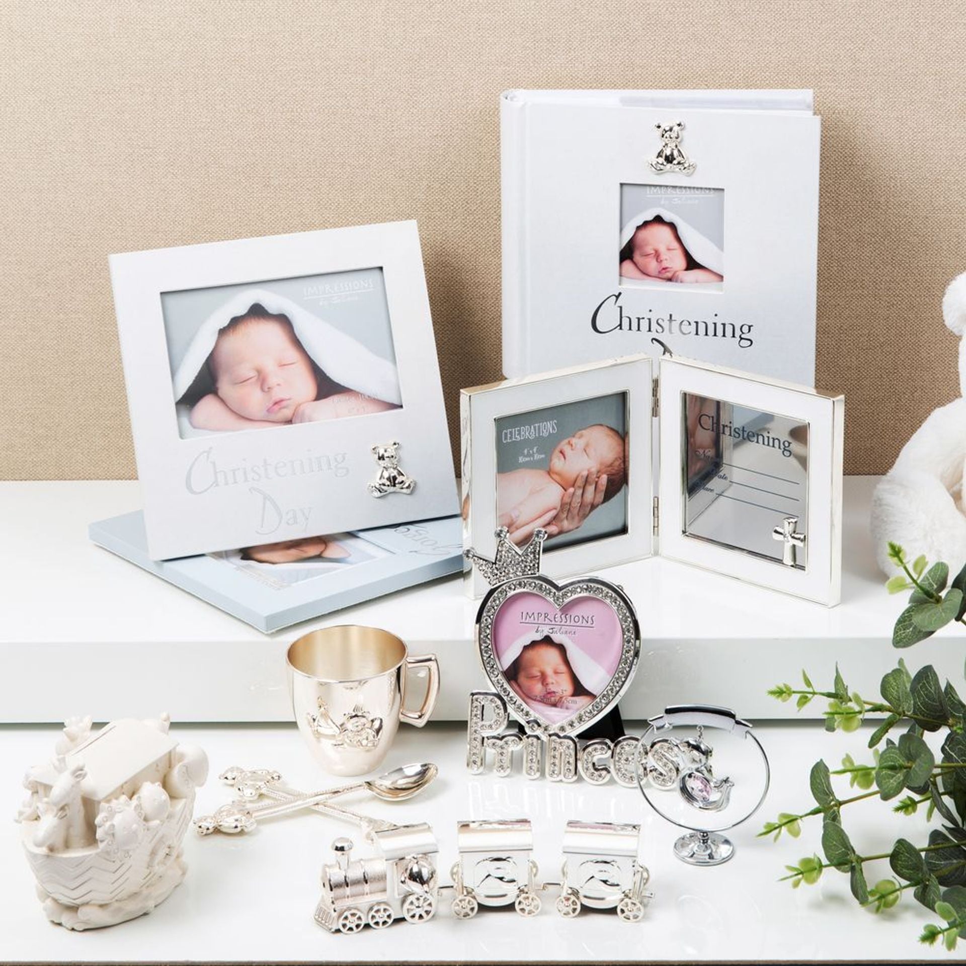 Christening Pearlised Photo Frame 6" x 4"