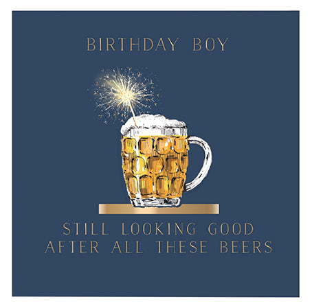 Birthday Card - Cheers Blank Birthday
