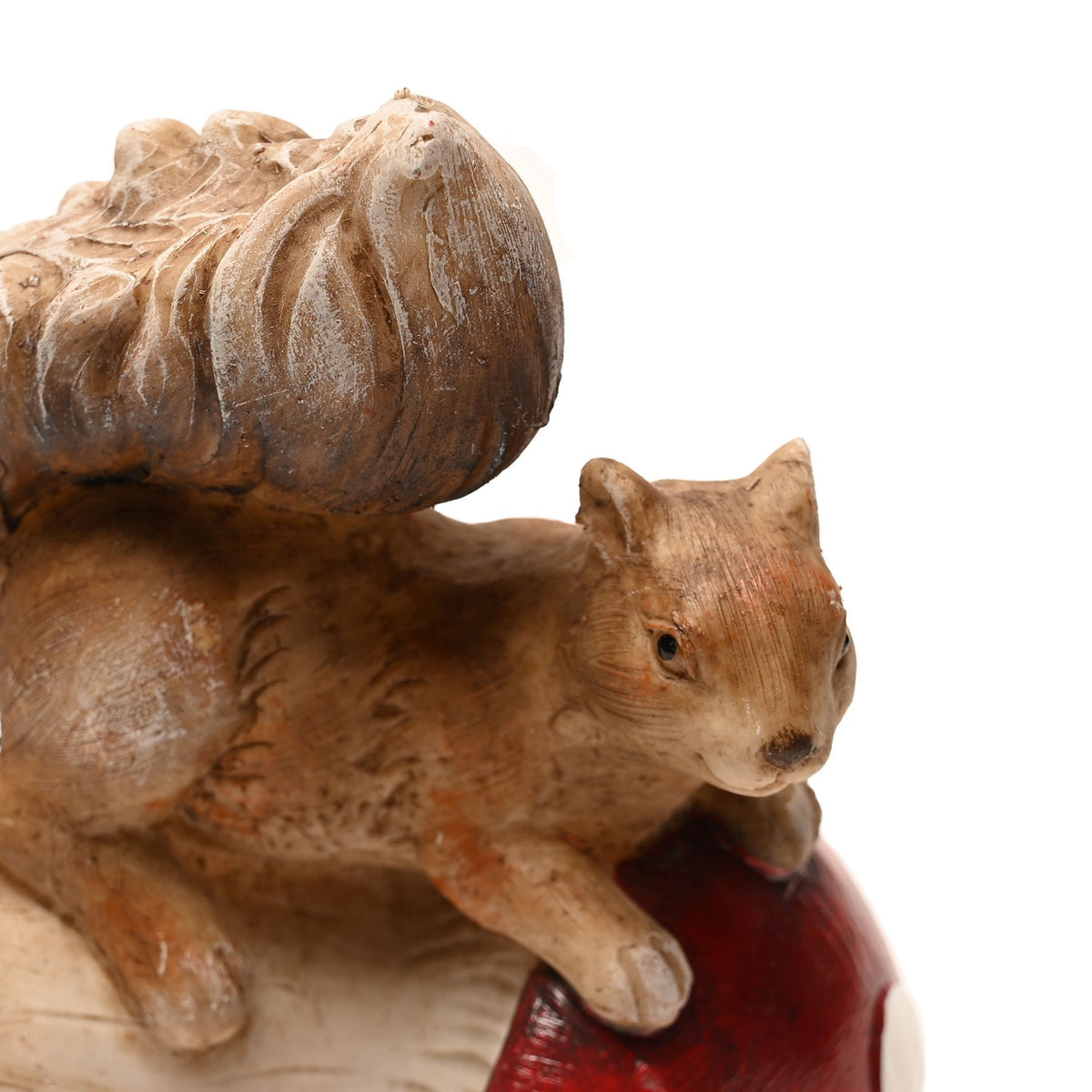 Country Living Squirrel Tipping a Mushroom Over Ornament