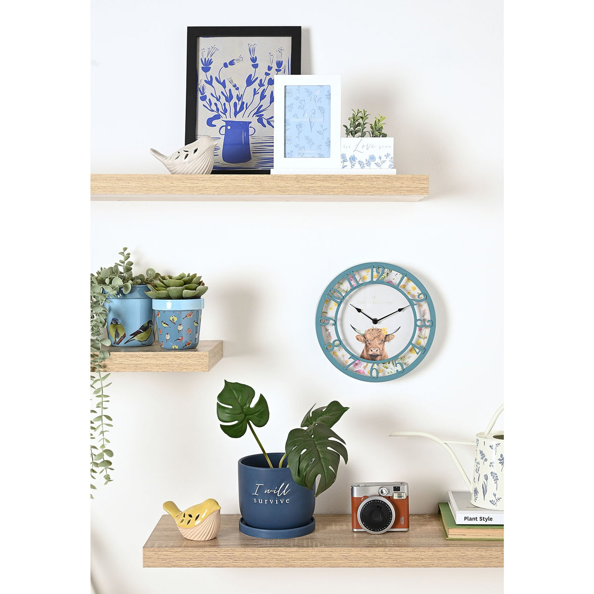 Country Living "Let Love Grow" Wooden Photo Frame And Planter