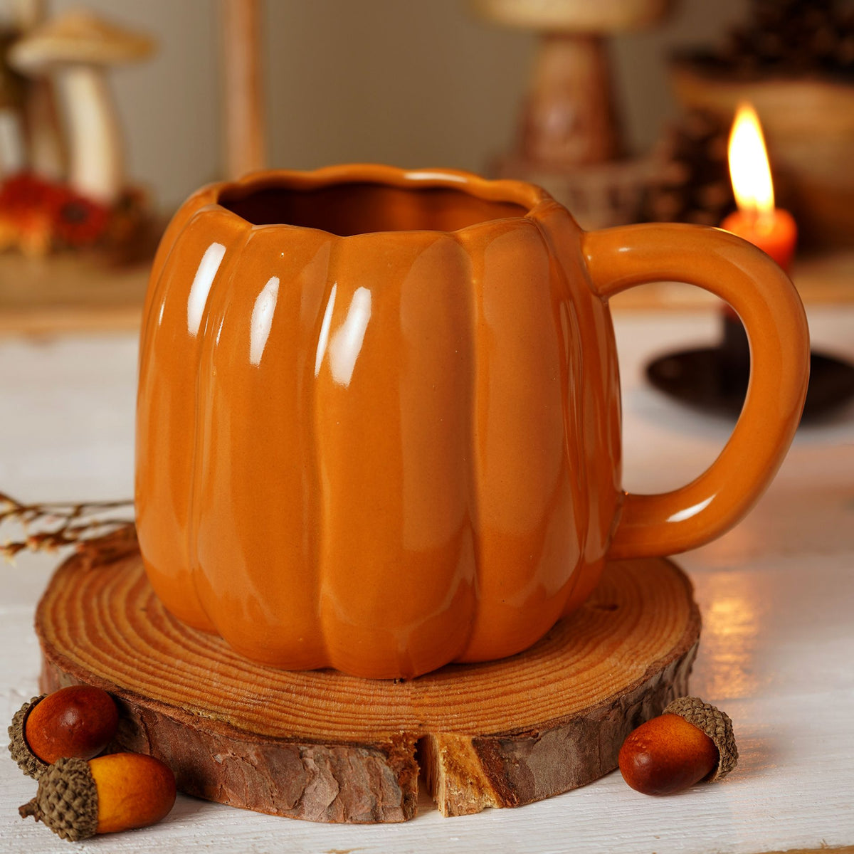 Country Living Pumpkin Mug - Orange