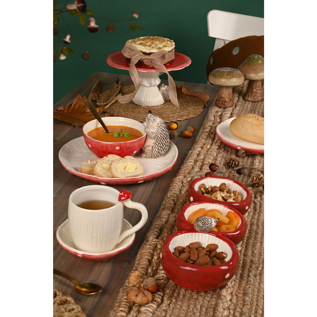 Country Living Toadstool & Hedgehog Serving Bowl