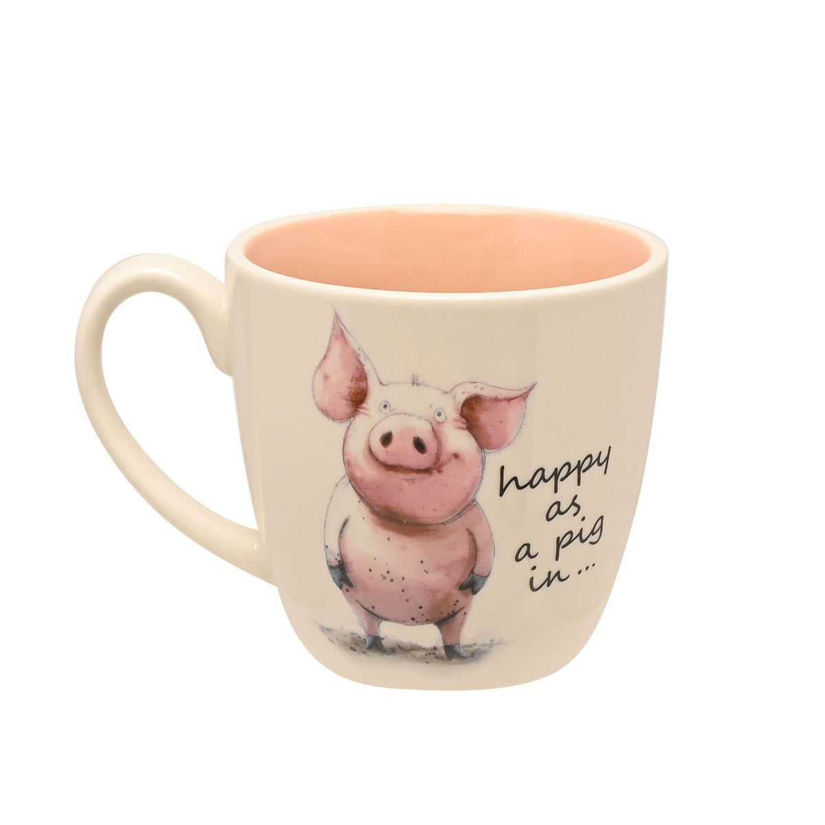 The Funny Farm Mug - "Happy as a Pig in..."