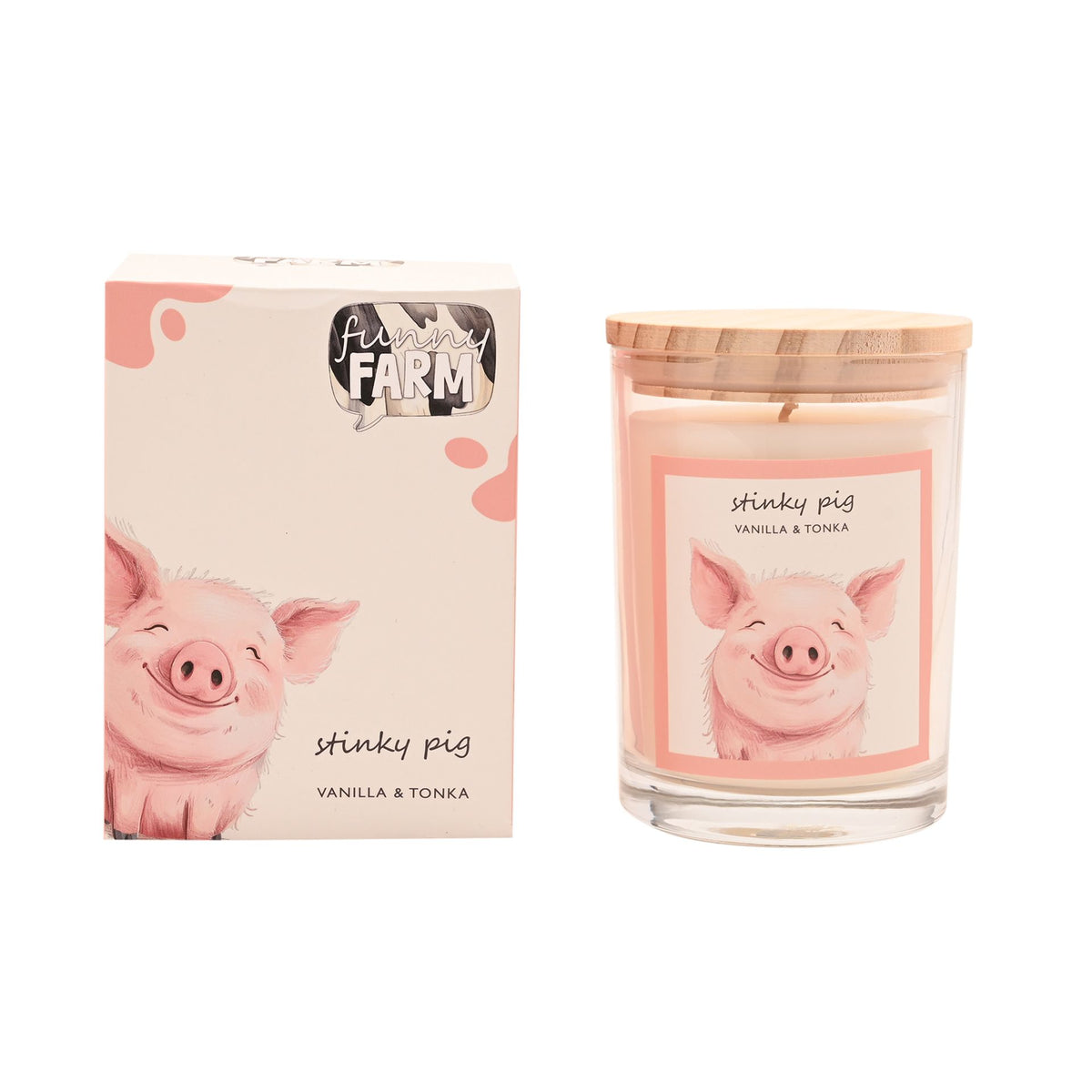 The Funny Farm Candle 250g - "Stinky Pig"