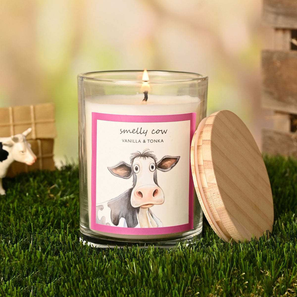The Funny Farm Candle 250g - "Smelly Cow"