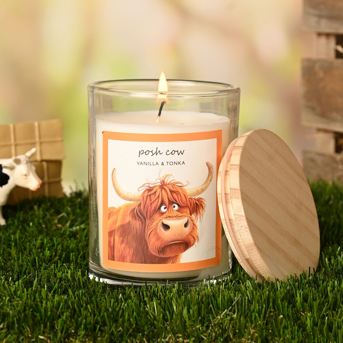 The Funny Farm Candle 250g - "Posh Cow"