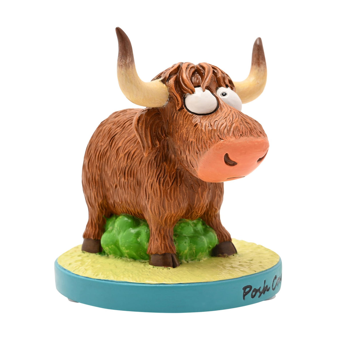 The Funny Farm Highland Cow Figurine "Posh Cow"