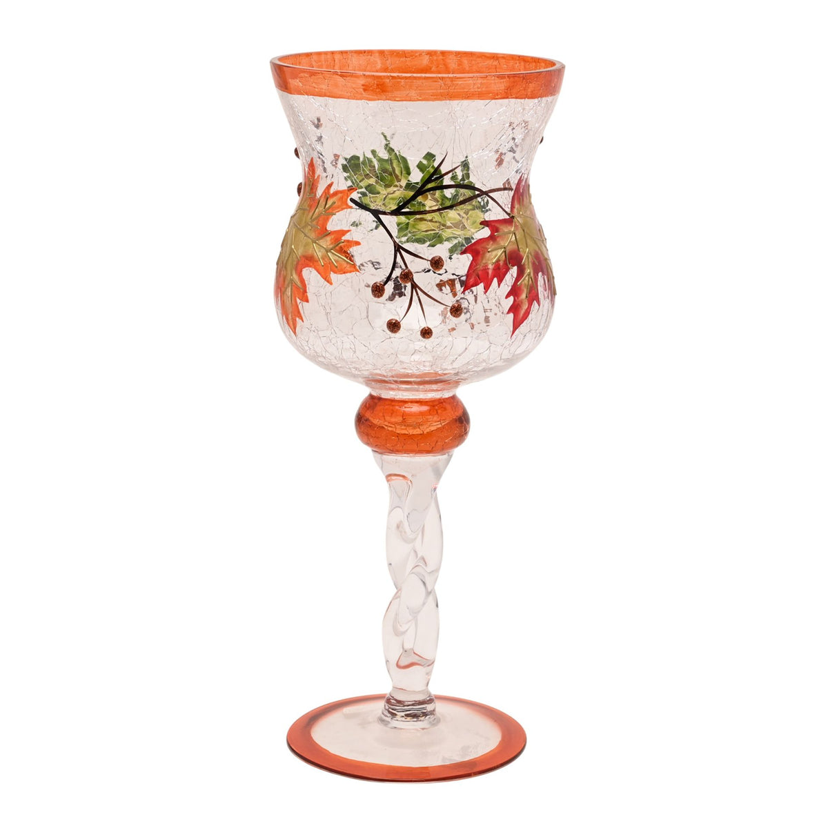 Country Living Autumn Leaf Candle Goblet - Large