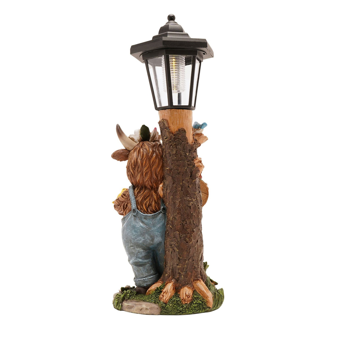 Country Living Highland Cow Solar Powered Lantern