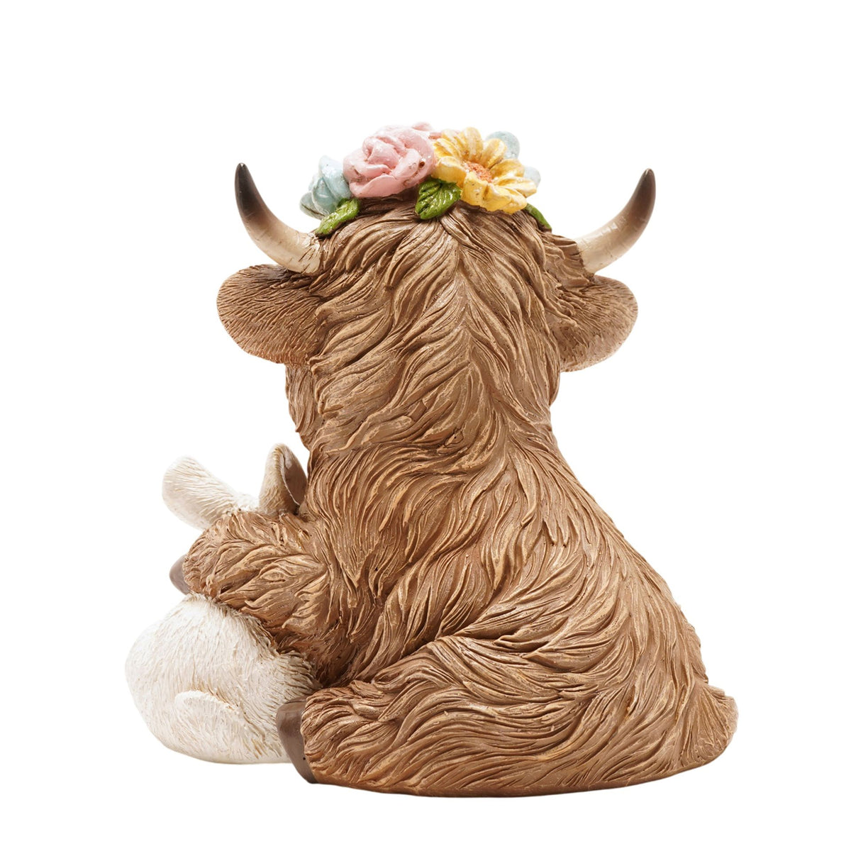 Country Living Highland Cow With Spring Bunny