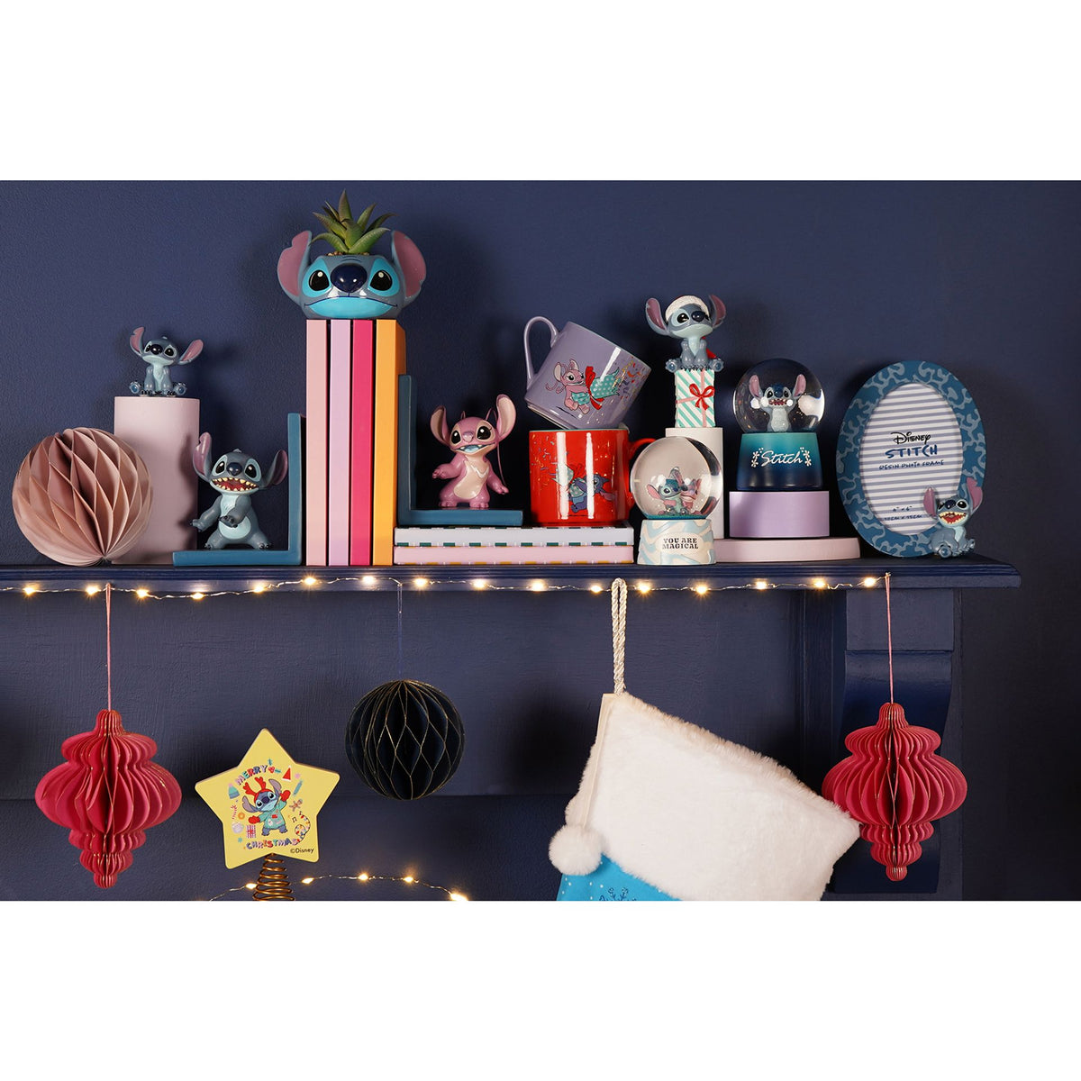 Disney Icon Stitch & Angel Bookends