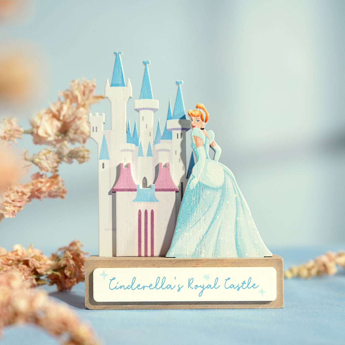 Disney Pastel Princess Mini Castle Plaque - Cinderella