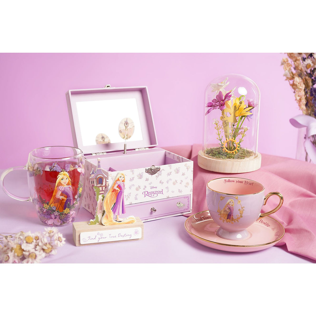 Disney Pastel Princess Mini Castle Plaque - Rapunzel