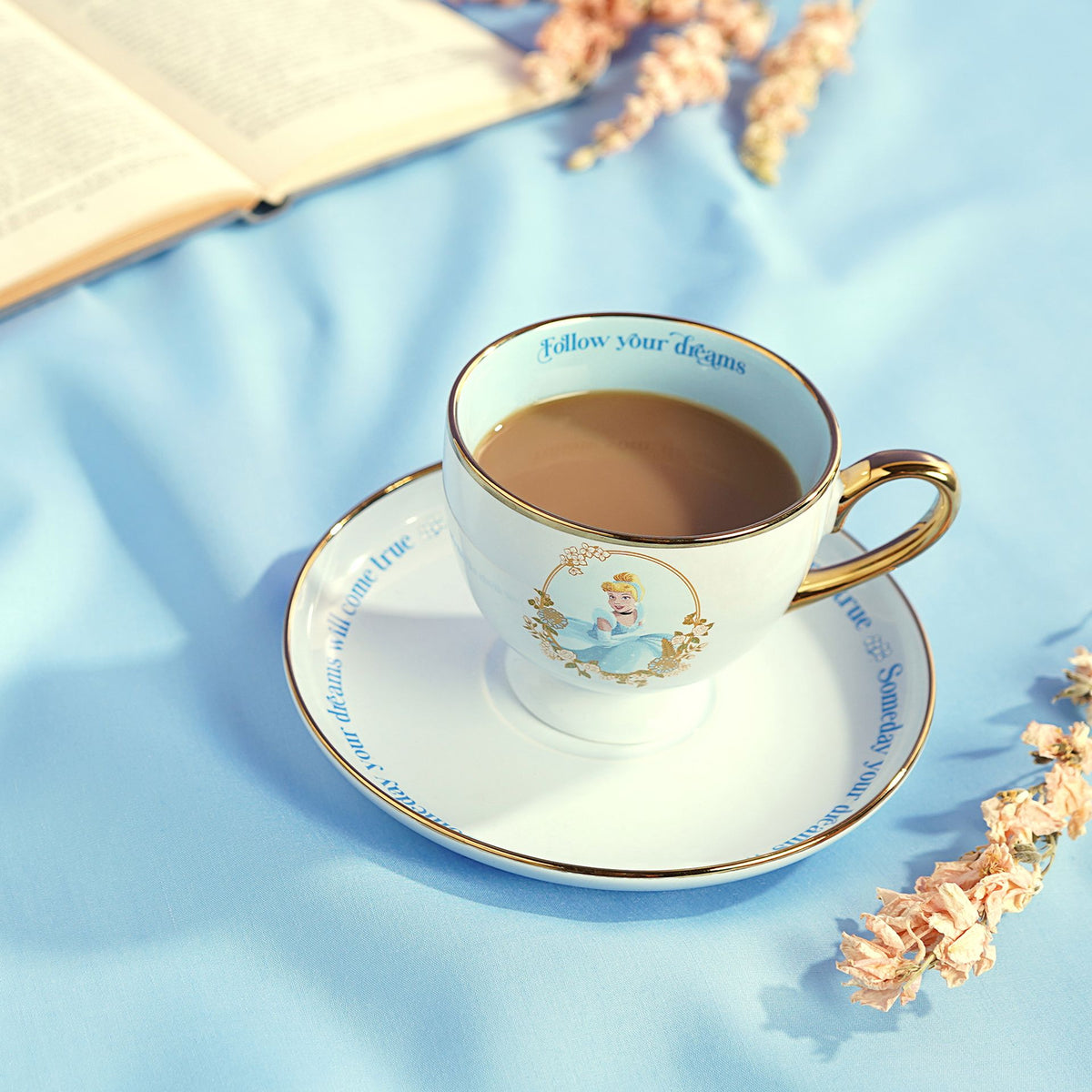 Disney Pastel Princess Tea Cup & Saucer - Cinderella