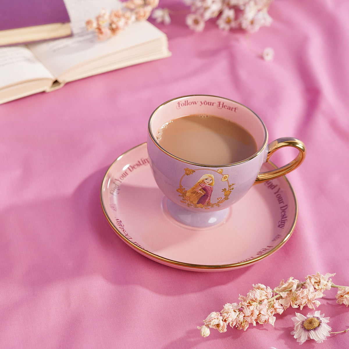 Disney Pastel Princess Tea Cup & Saucer - Rapunzel