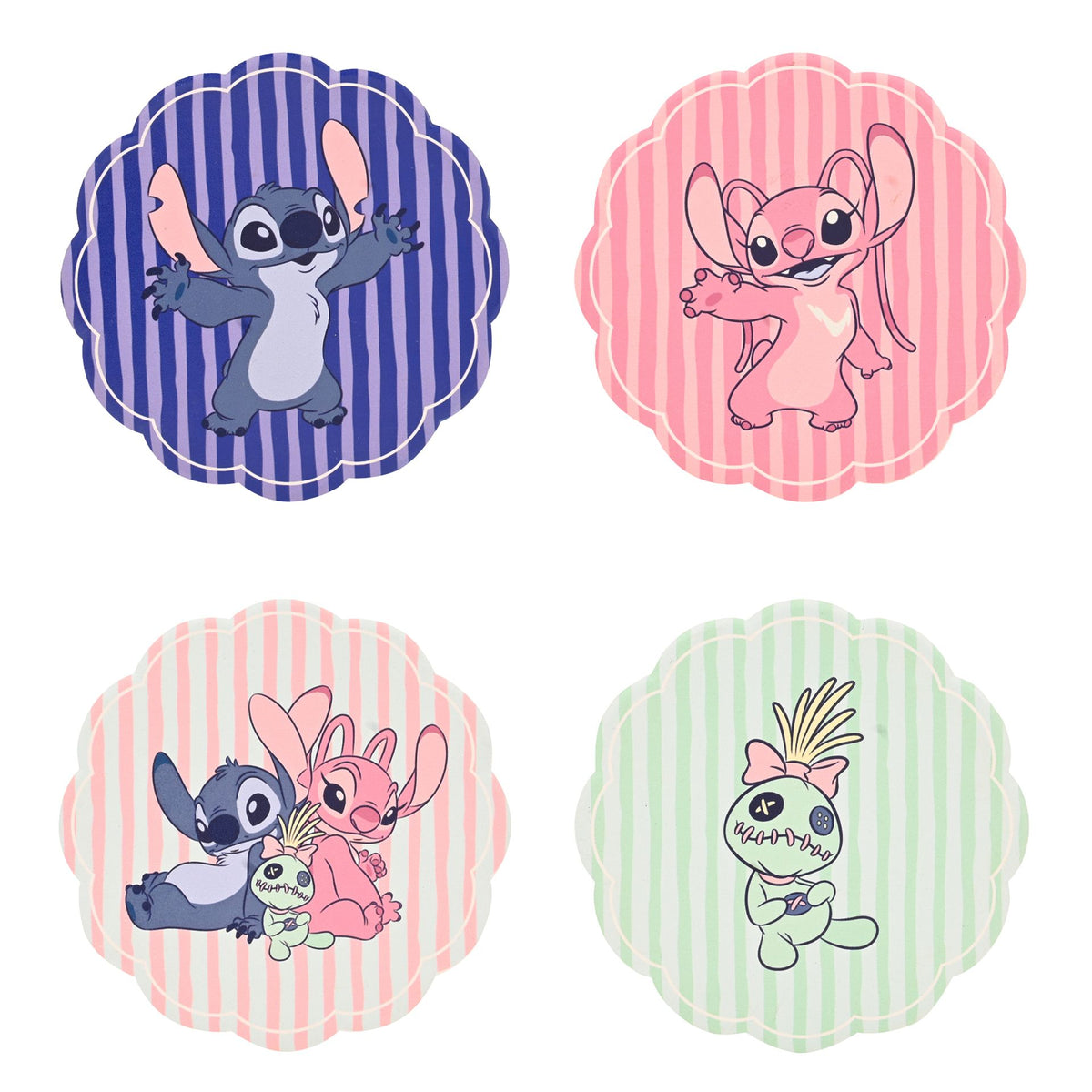 Disney Stitch Set Of 4 Ceramic Coasters