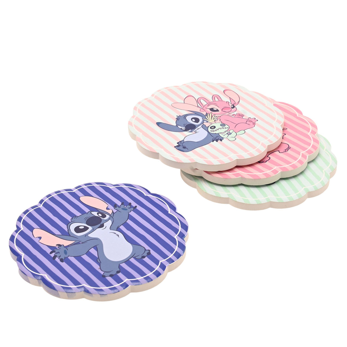 Disney Stitch Set Of 4 Ceramic Coasters