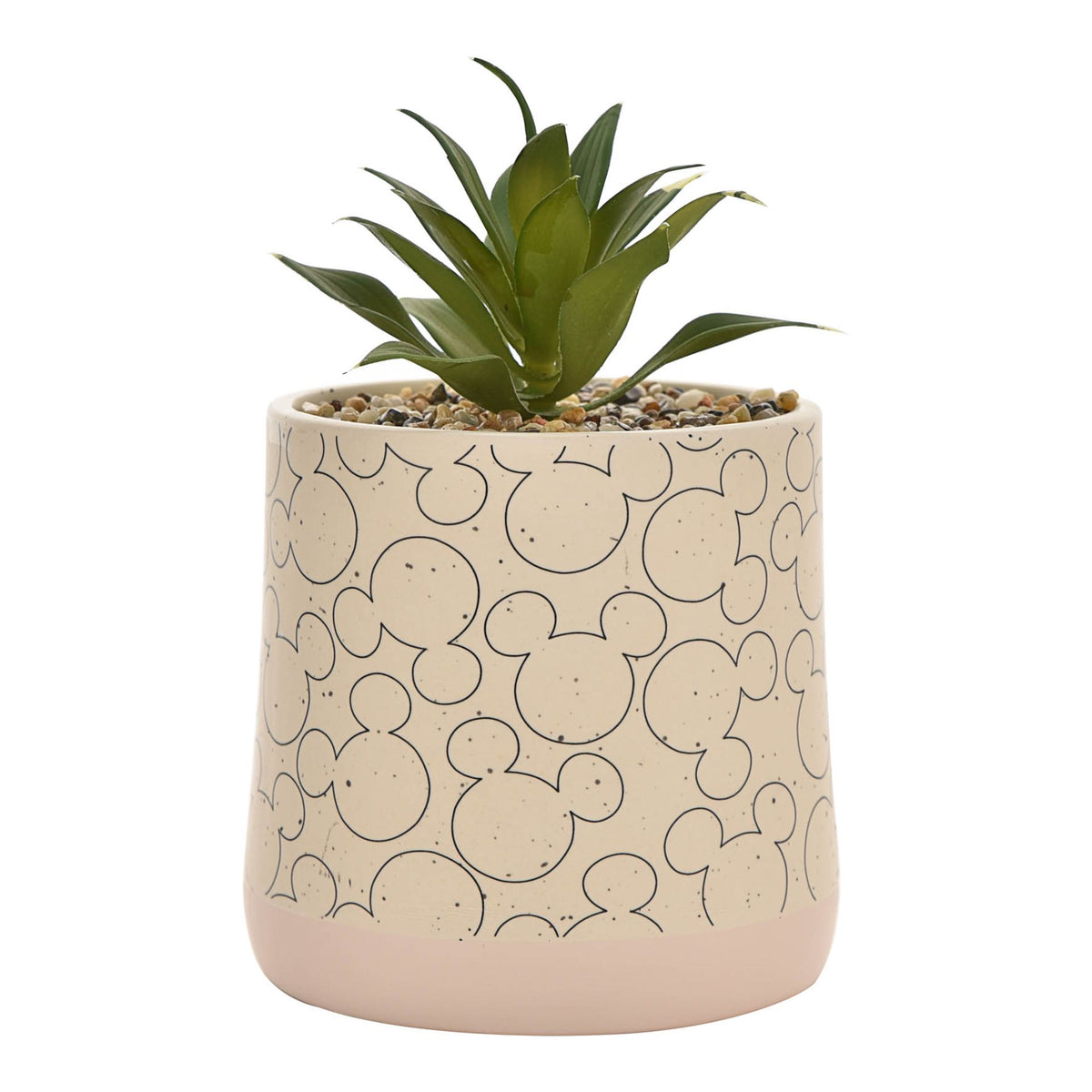 Disney Mickey Ceramic Planter with Faux Plant