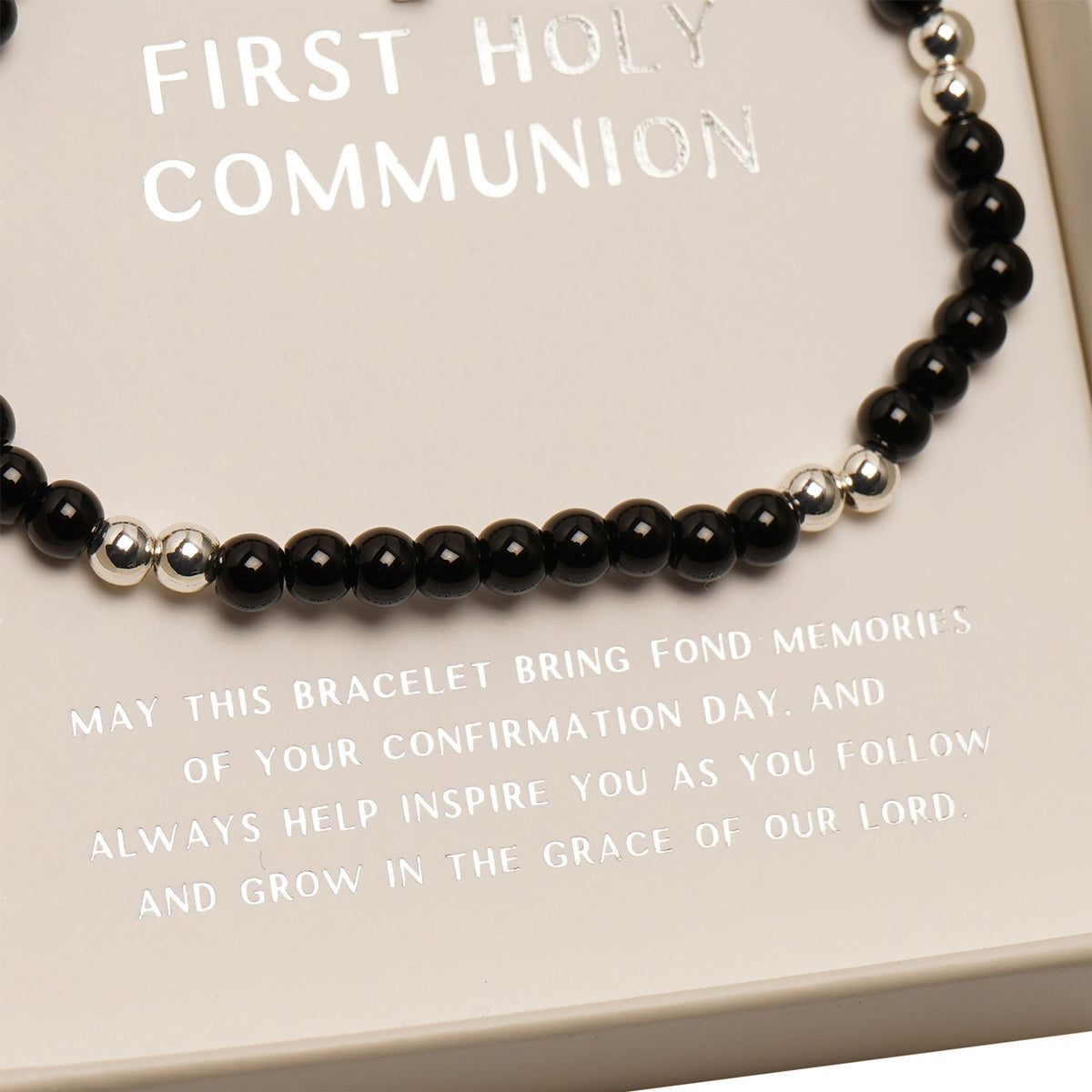 Faith & Hope Beaded Bracelet Cross - Communion